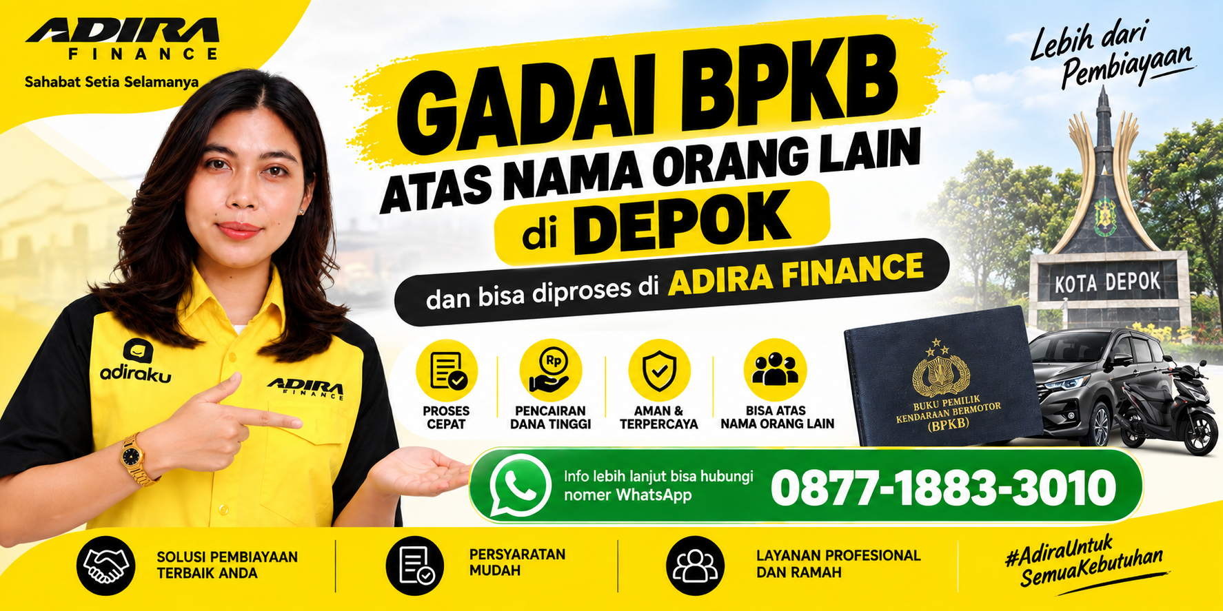 Gadai Atas Nama Orang Lain di Depok: Bisa Diproses di Adira Finance?