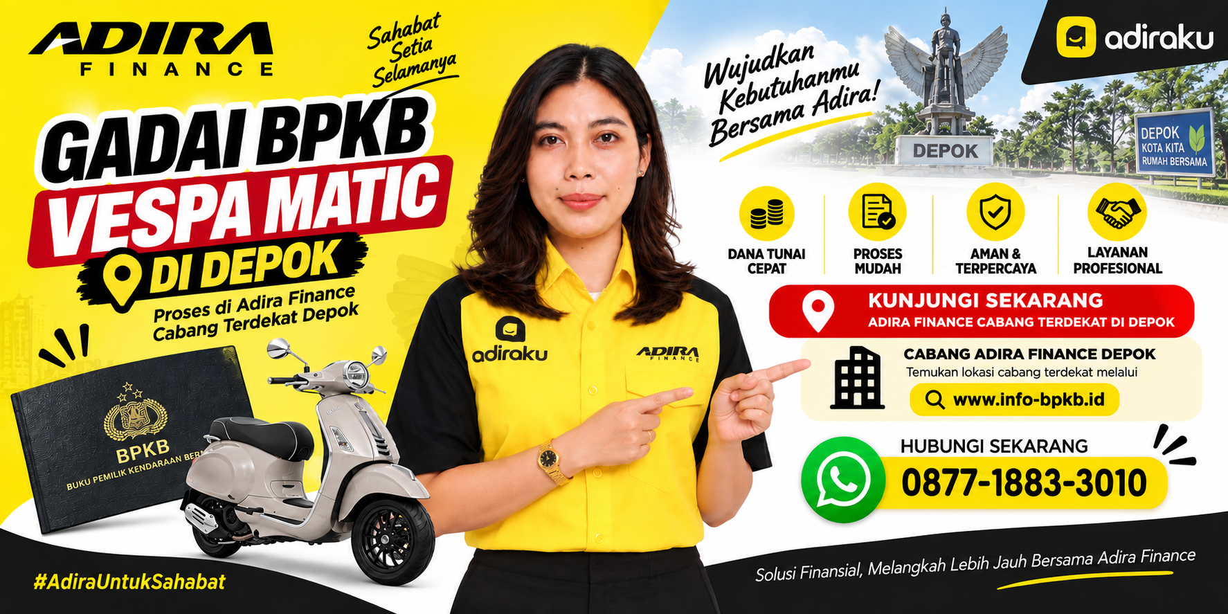 Gadai BPKB Vespa Matic di Depok: Solusi Dana Tunai dengan Jaminan BPKB Motor