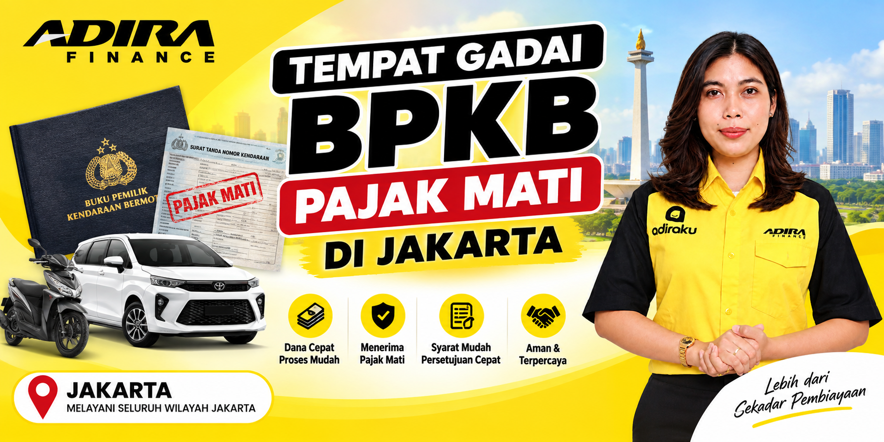Gadai BPKB Pajak Mati di Jakarta | Adira Finance