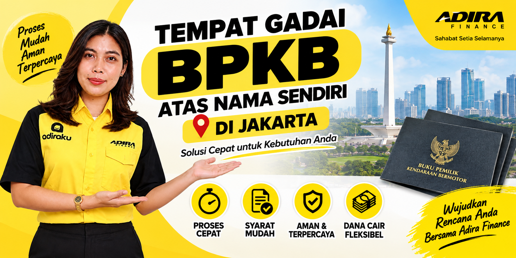 Gadai BPKB Atas Nama Sendiri di Jakarta | Motor & Mobil