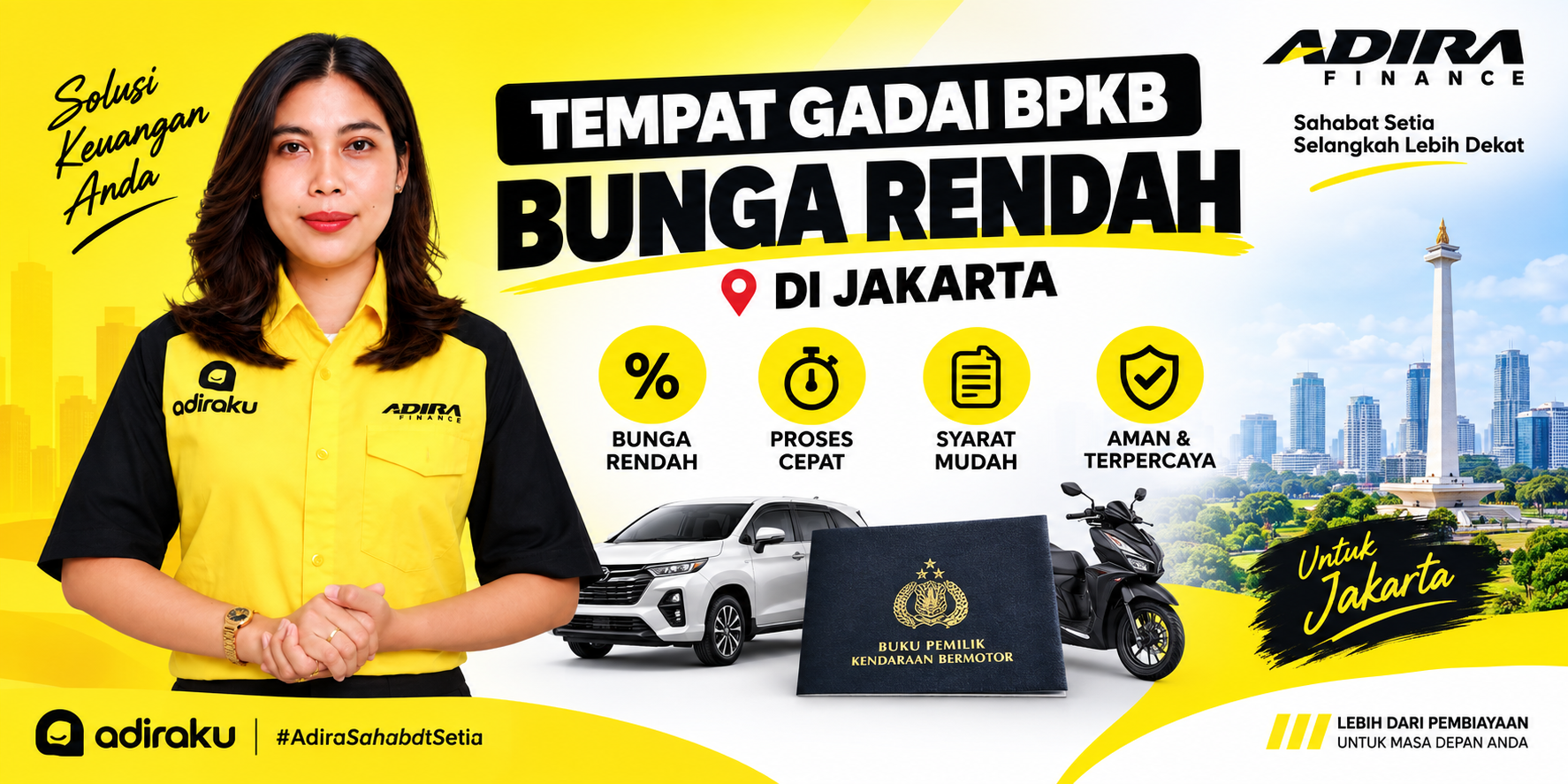 Gadai BPKB Bunga Rendah di Jakarta – Solusi Dana Tunai Jaminan BPKB Motor dan Mobil