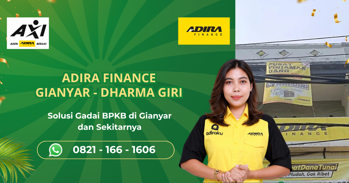 Adira Finance Cabang Gianyar Dharma Giri – Gadai BPKB Motor & Mobil
